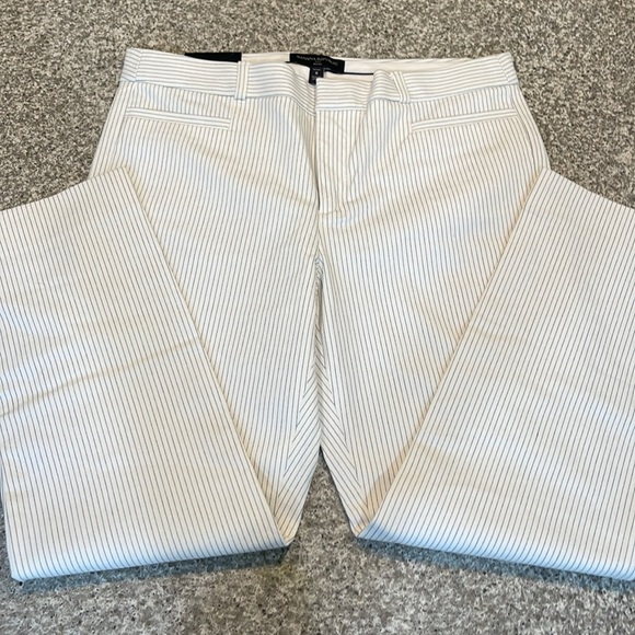 NWT Banana Republic Navy pinstriped Sloan Petite Pants - Picture 4 of 5